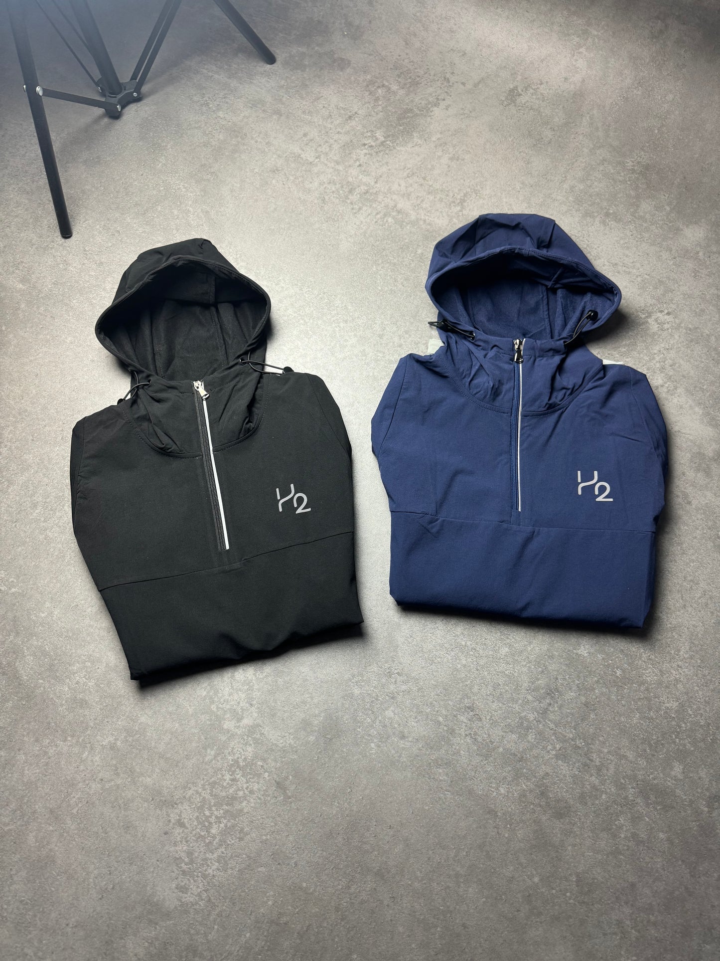 Navy Hybrid half zip