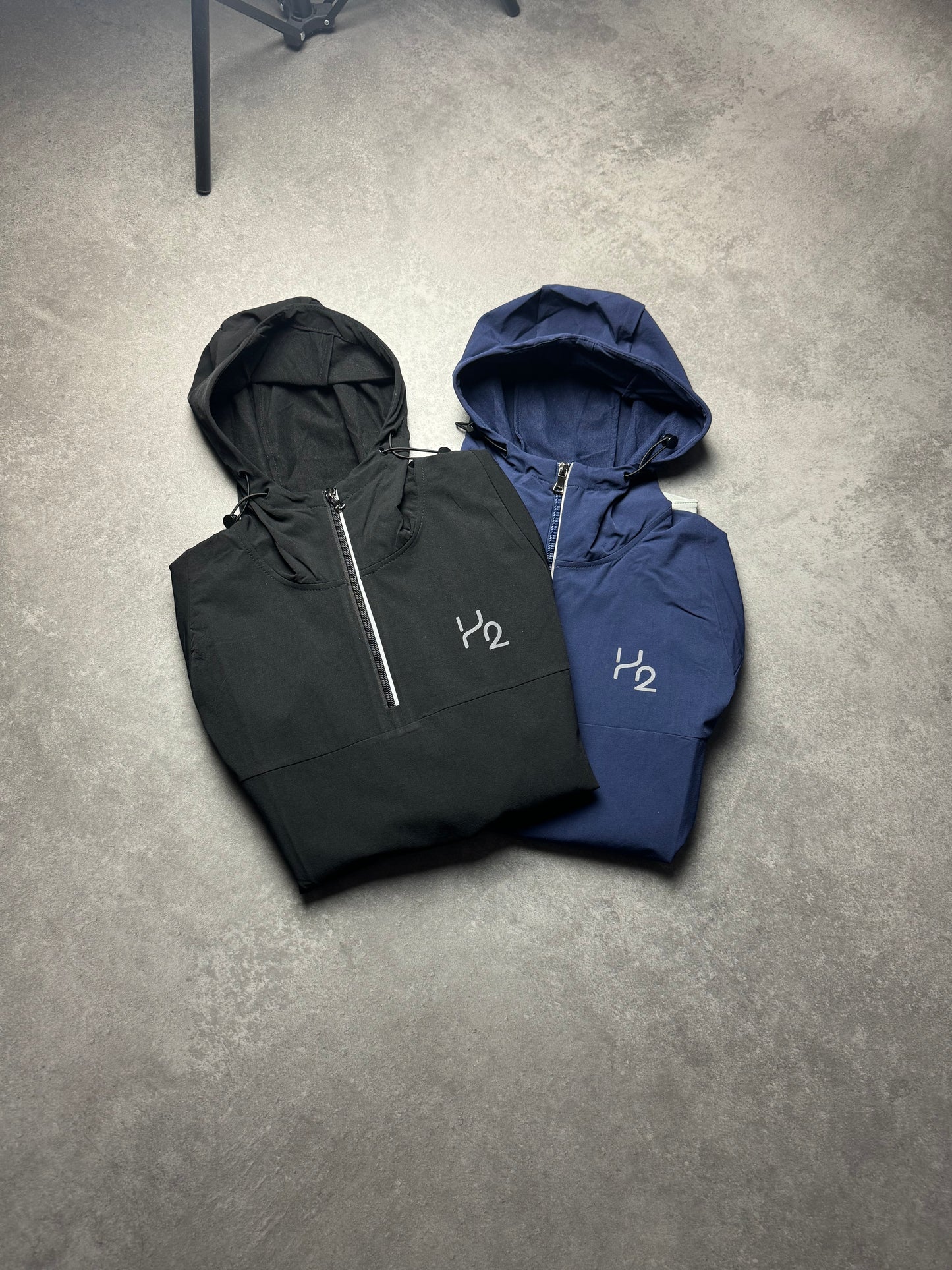 Navy Hybrid half zip