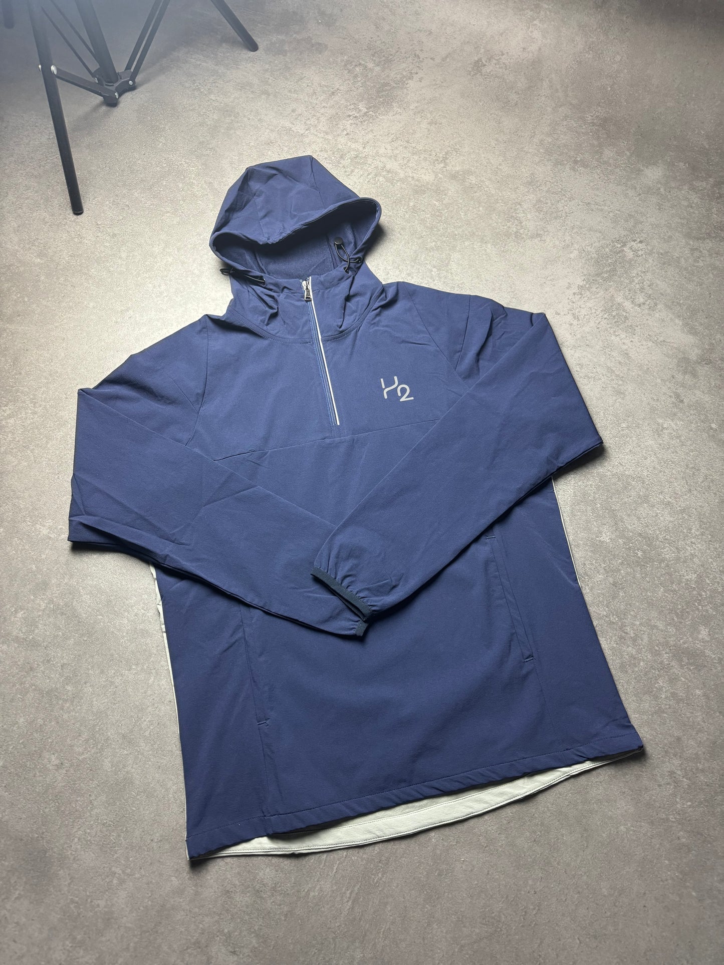 Navy Hybrid half zip